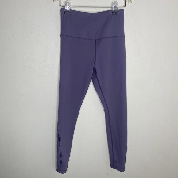 Zyia Active Light N Tight Purple Lasercut Perforated Athletic Leggings Small - Picture 1 of 11